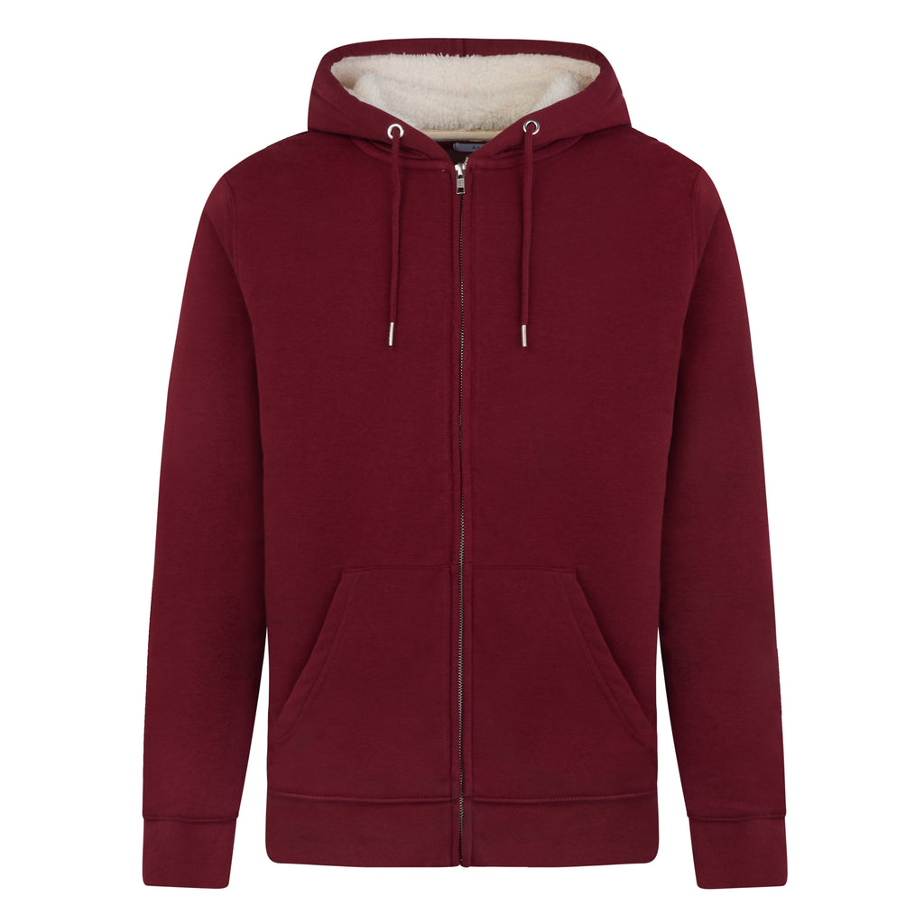 Maroon discount zipper hoodie